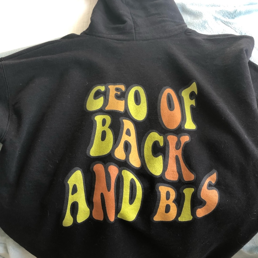 Muscle hoodies hoodies CEO of back and biceps